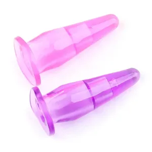 Joguina sexual de dits petits de gelatina Plug anal Butt Plug Estimulador anal Joguines sexuals per a dones homes Joc de productes eròtics per a adults impermeable