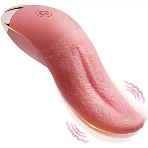 Realistischer Vibrator zum Zungenlecken für Frauen, G-Punkt, Klitoris, Nippelstimulator, Blowjob, Vagin-Massagegerät, Masturbator, Sexspielzeug für Erwachsene