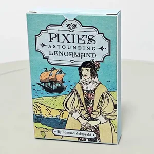 Şaşırtıcı Lenormand Kartları 36 Kart Destesi Vintage Tarzı Falcılık Oracle Kartları Kehanet Tarot Güverte Kılavuzlu