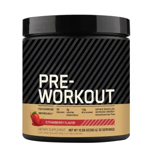 Serbuk Pra Senaman dengan Creatine Beta Alanine L Citrulline Tyrosine Kafein Sokongan Daya Tahan Tenaga 300g 30 Hidangan