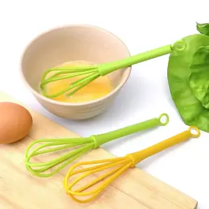 Aksesori Dapur Mixer Tangan Telur Alat Memasak Plastik Pengaduk Tepung Kue Krim Alat Telur Gadget Dapur 1 Buah