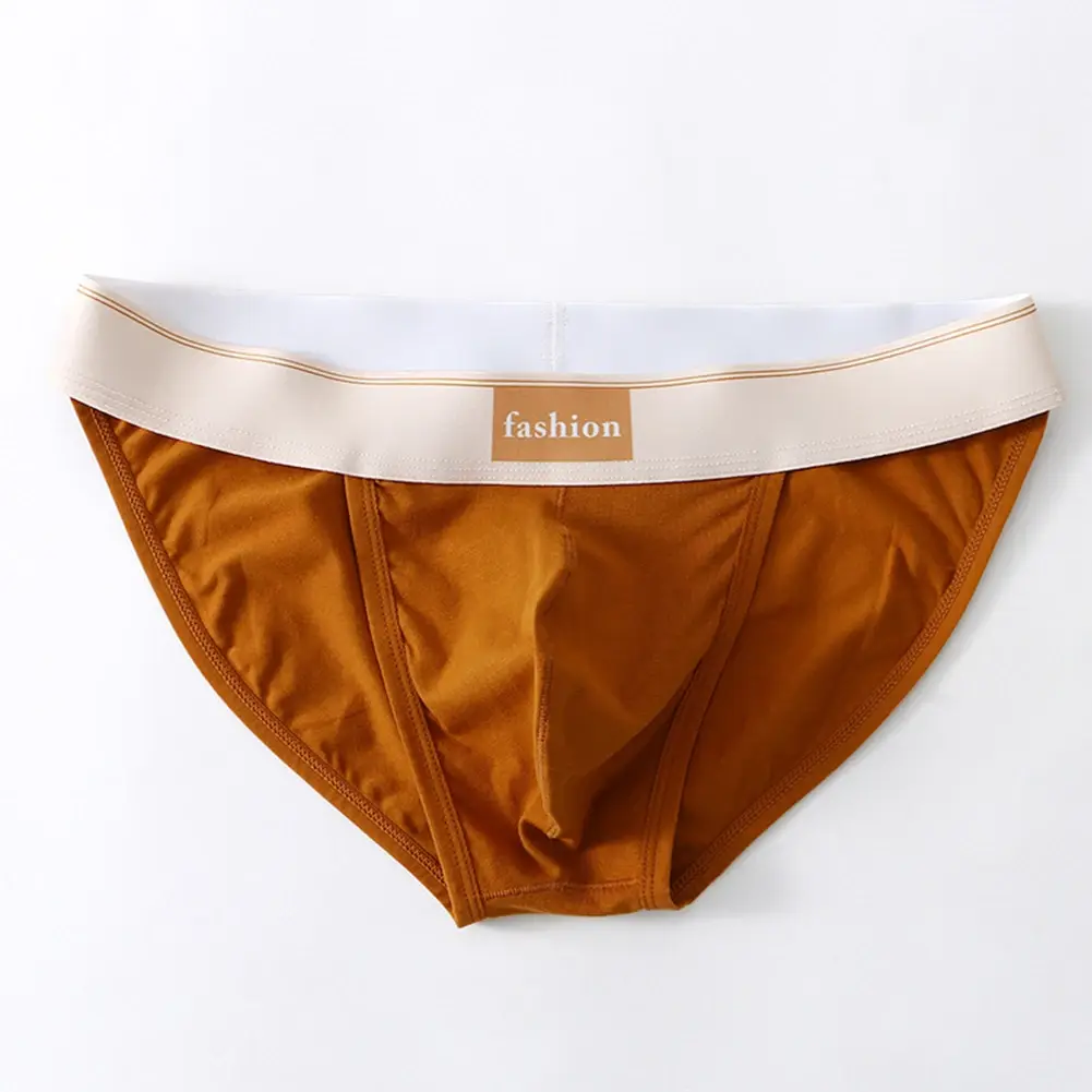 1pc Men's Cotton U-Convex Pouch Bikini Briefs Lingerie Sexy Low Waist High Cut Underwear Shorts Man Panties