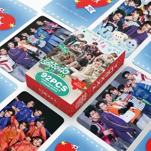 Thai BL Star 92 Buah Set Kartu Foto 60 Buah Kartu Foto HD 32 Buah Stiker Penggemar Idola Thailand Koleksi Kartu Hadiah Dekoratif