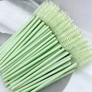 Zanse 50/500 stk. Øjenbryn Øjenvippebørster Øjenvippespoolie Mascara Wands Applikator til Eyelash Extension Makeup Tool