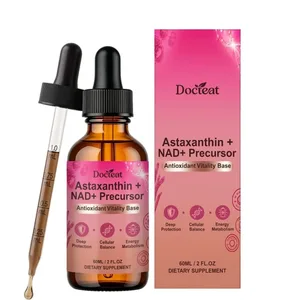 Sinusuportahan ng Docteat Astaxanthin+ NAD+ Precursor Liquid ang Cellular Nutrition at Energy Metabolism Antioxidant Vitality Base 60 Ml