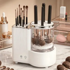 3 I 1 Elektrisk Makeup Brush Cleaner Machine Makeup Brush Automatisk rengøringstørrer værktøj til skønhedsbørster i alle størrelser Hurtigttørrende