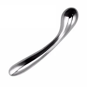 Dildo dublu fals din oțel inoxidabil greu G Spot baghetă margele anale butt plug metal masaj de prostată vaginal feminin jucărie sexuală femei
