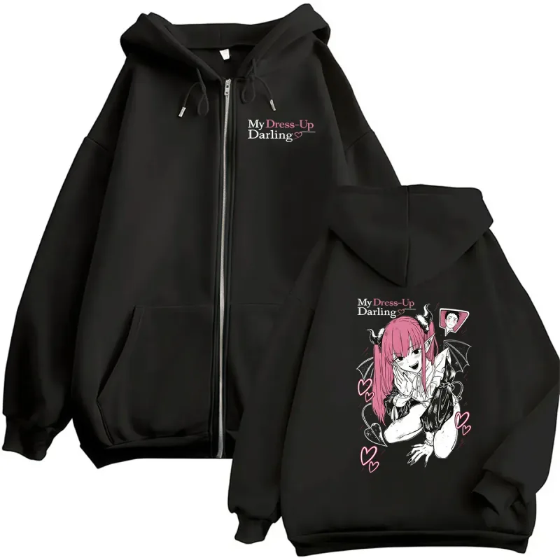 Anime Marin Kitagawa My Dress Up Darling Zipper Hoodie Men Women Kawaii Clothing Pullover Sweatshirt Long Sleeve Jacket Hoodies