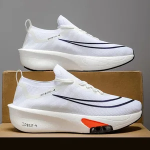 Zapatillas deportivas informales para hombre - Zapatillas ligeras con amortiguación con diseño de puntera transpirable y suela antideslizante - Adecuadas para correr en el gimnasio y el uso diario - Zapatos de rendimiento para todas las estaciones con apariencia dinámica Diseño de cordones de ajuste estable