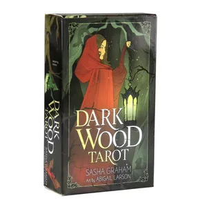 Sötét fa tarot kártyák 78 Oracle pakli angol Visions Divination Edition Borad játék