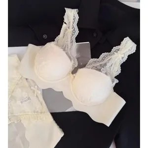 Bộ áo ngực nâng ngực không dây dành cho nữ Bộ đồ lót ngực nhỏ gợi cảm Bralette thoải mái Bộ quần lót lý tưởng để xếp lớp & mặc hàng ngày