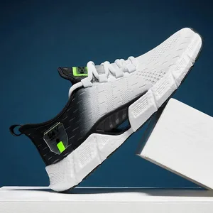 Nova moda masculina tênis leve respirável sapatos casuais malha confortável ao ar livre jogging runnning sapatos esportivos zapatos