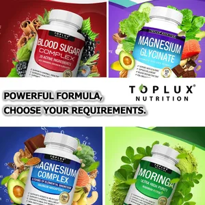 Suplement de complex de magnesi premium 1000 mg de glisinat de magnesi 525 mg complex de sucre en sang 940 mg càpsules de Moringa 1200 mg sense OMG