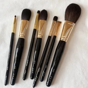 PA Makeup Brushes Set Luxury Super-soft Natural Bristles Face Eye Shadow Powder Cheek Blush Highlight Cosmetic Tools Kit 7pcs