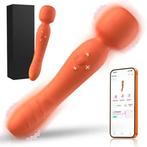 Smart APP Бездротовий пульт дистанційного керування AV Magic Wand Вібратор Потужний G Spot Стимулятор клітора Секс-іграшка Жіноча USB Перезаряджається Водонепроникний дорослий