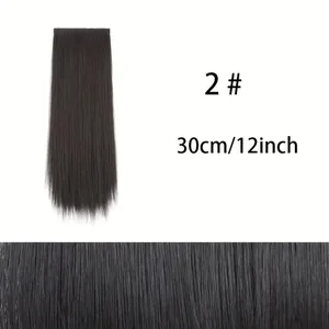 30 cm syntetická krátká rovná podložka Neviditelné prodlužování vlasů Podšívka vlasů Horní boční krycí příčesek pro ženy