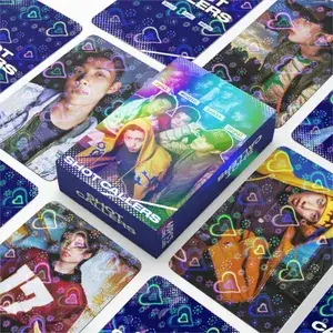 60 Buah LNGSHOT Album Baru Stiker Kartu Foto Penelepon Kpop Set Kartu Merch Lomo Hadiah Kartu Koleksi Penggemar