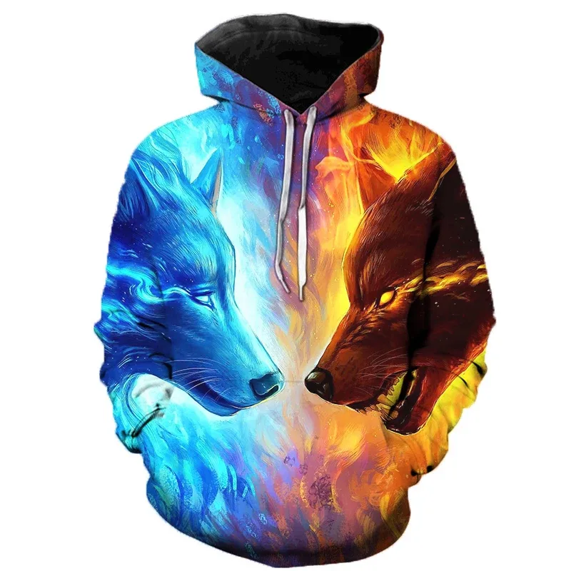 3d lobo hoodies homem com capuz animal impresso moletom com capuz fatos de treino homem/mulher jaquetas engraçado com capuz dropshipping