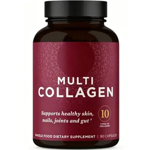 Collagen Pills Hydrolyzed Multi Collagen อาหารเสริมเพื่อสุขภาพผิวและเล็บ สุขภาพลำไส้และข้อต่อ 90 แคปซูล