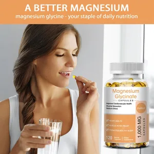 Supplément de glycinate de magnésium avec vitamines pour favoriser un sommeil naturel, réduire le stress et l'anxiété et soutenir la santé des os