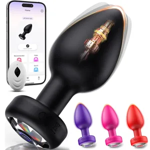 Vibrerende siliconen anaalplug Volwassen seksspeeltje met 10 trillingsmodi Mannelijke speelgoedgame Prostaatstimulator Afstandsbediening of app Aode