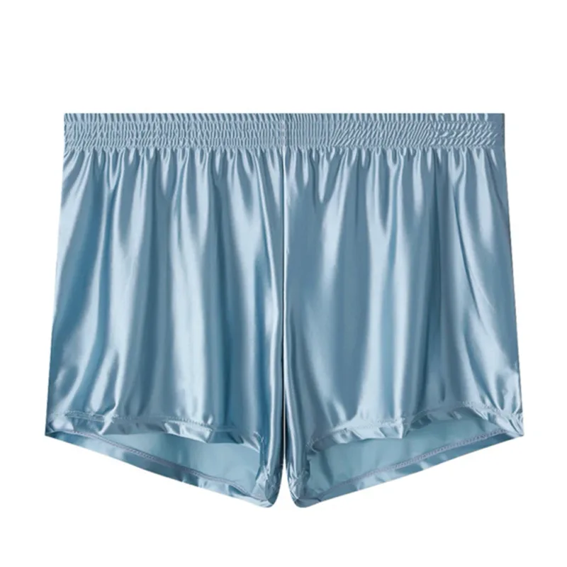 1pc Lelaki Ais Sutera Licin Pepejal Seluar Dalam Boxer Seluar Dalam L-3XL Saiz Besar Pakaian Tidur Longgar Seluar Dalam Seluar Dalam Seamless Pakaian Tidur Selesa