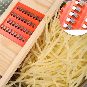 Pemotong Sayur Kayu Multifungsi Wortel Genggam Pengupas Parutan Makanan Pengiris Keju Alat Dapur Pemotong Kentang Mentimun